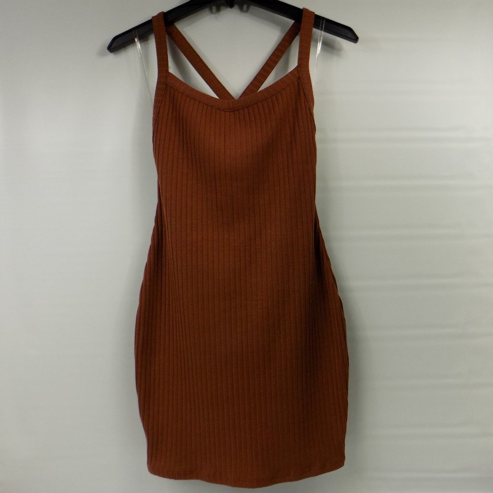 LoveLA Lexi Cross Strap Mini Dress Size L NWT